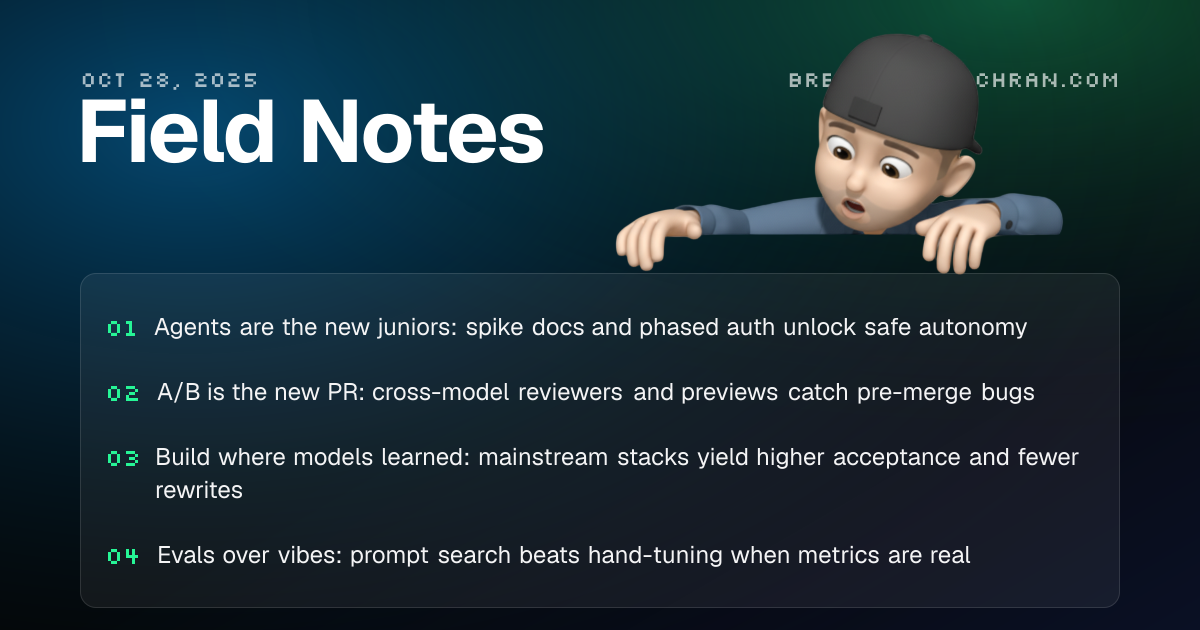 Field Notes for Oct 28, 2025 | Brennan McEachran